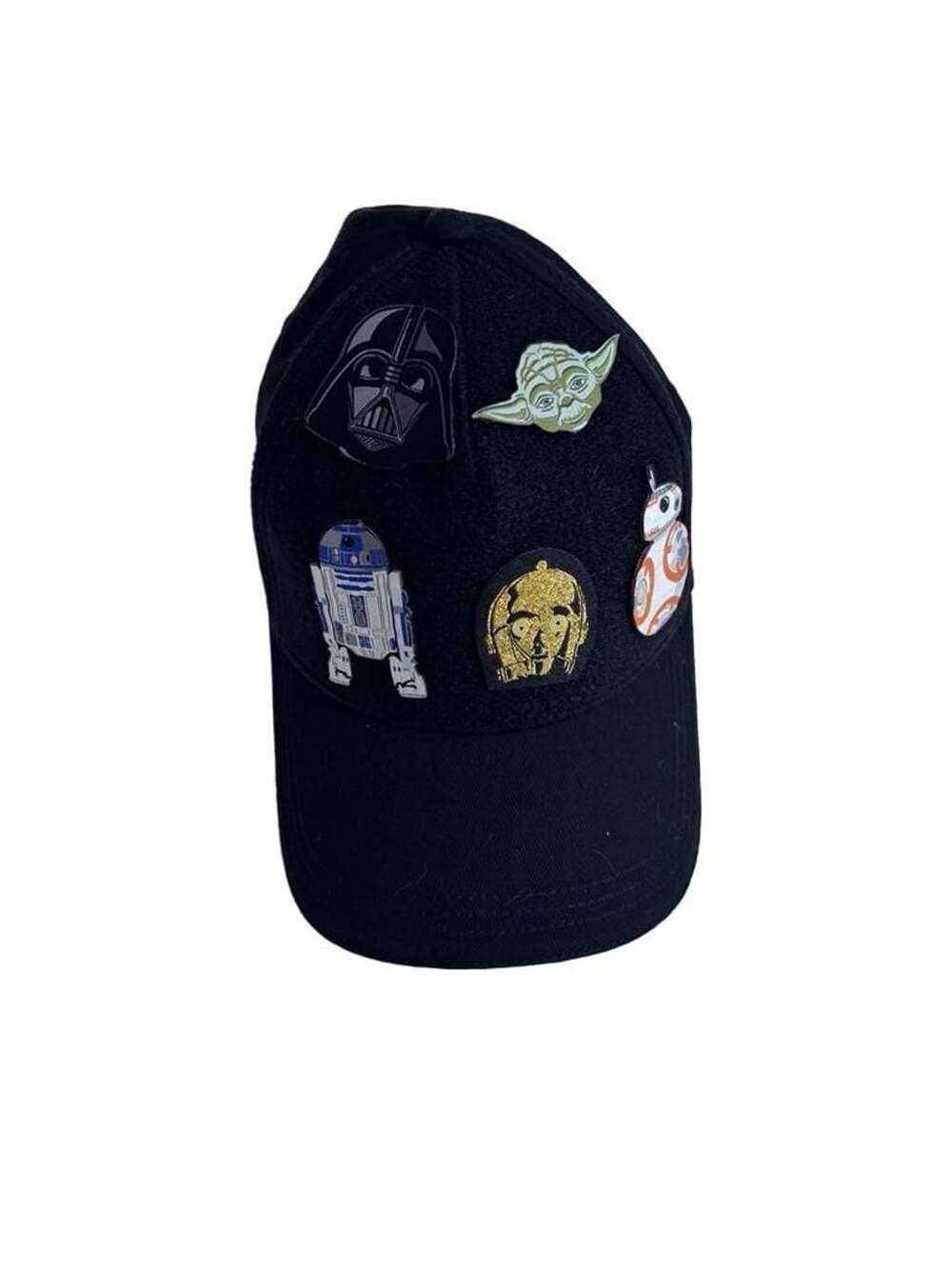 Totto Star Wars Character Patches Black Adjustable Baseball Cap Hat